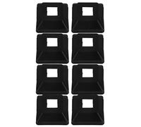 FOMIYES Copri Ringhiera Balcone Esterno Facile Installazione e Design Estetico 8 Pezzi in Pvc Nero per Protezione e Decorazione delle Ringhiere