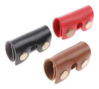 FOMIYES Copri Testina Rasoio Manuale Set da 3 in Pelle Composita, Custodia Protettiva Leggera e Portatile per Viaggio, Manicotto per Testina Rasoio Sicurezza Uomo, Protezione per Rasoi