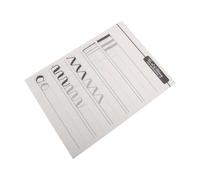FOMIYES Copybook Calligrafia per Principianti, Libro Bianco in Carta | Art Font Inglese, Frasi e Numeri per Esercizio, Pieghevole Leggero ad Alta Resistenza