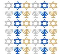 FOMIYES Coriandoli da Tavolo per Hanukkah 100 Pezzi Glitterati a Forma di Stella a Sei Punte, Decorazioni di Carta Scintillanti per Feste e Decorazioni da Tavola, per Eventi e Foto