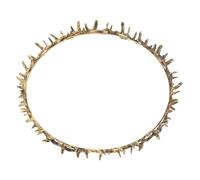 FOMIYES Corona Di Festa e Diademi Per Le Donne, Copricapo Della Dea in Metallo Dorato, Accessorio Rinascimentale Unisex Per Cosplay, Balli Di Fine Anno e Matrimoni, Corona Del Re Elegante e Resistente
