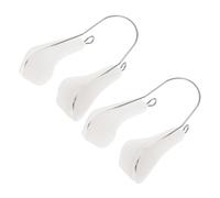 FOMIYES Correttore del Naso in Silicone 2 Pezzi, Clip per Dimagrire Naso e Sollevamento del Ponte Nasale, Strumento Modellante Piccolo e Portatile per Cura del Viso Quotidiana