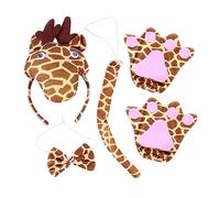 FOMIYES Costumi Giraffa per Kit Accessori per Include Orecchie e per Compleanni e Halloween