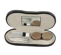 FOMIYES Custodia Per Occhiali A Doppio in Pelle Pu Organizer Da Viaggio Per Occhiali Scatola Portatile Per Lenti