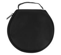 FOMIYES Custodia Porta CD in Pelle Nera 20 Posti Corda Sospesa, Borsa per Dvd Auto e Casa, Supporto per Dischi per Viaggi e Organizzazione Salvaspazio