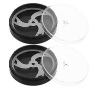 FOMIYES Custodia Porta Orologi da Viaggio 2 Pezzi in Plastica Nera 51 MM Copertura Antipolvere e Assorbimento Urti Contenitore Scomparti Indipendenti per Parti e Movimenti Orologio per