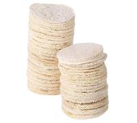 FOMIYES Dischetti Di Luffa Esfolianti Per Il Viso 36 Pezzi Spugne Di Luffa Esfolianti Naturali Dischetti Struccanti Piccole Luffa Per Lo Scrub Del Corpo