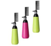 FOMIYES Dosatore per Tinta Capelli con Pettine e Spazzola, 3 Pezzi da 130 Ml in Plastico per Districare i Capelli e Applicare il Colore in Modo Uniforme, Uso Professionale Colore Casuale