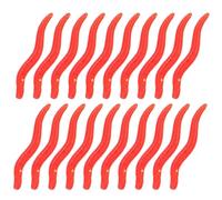 FOMIYES Esche da Pesca Morbide 500 Pezzi Vermi Finti in Silicone per Spigola e Trota in Acqua Dolciaria e Salata Consistenza Realistica e Kit Completo di Attrezzatura