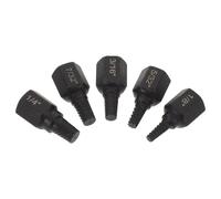 FOMIYES Estrattore di Viti Rotte Set da 5 Pezzi Scanalatura a Spirale, Kit Estrattori Multi-scanalati Esagonali per Bulloni Danneggiati, Strumento Rimozione Viti Rotte per Officina