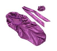 FOMIYES Fascia Elastica Per Cuffia Da Notte in Seta Delicata Sulla Pelle Per Ricci