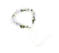 FOMIYES Fascia Floreale Bianca per Capelli Corona Floreale Artificiale Copricapo da Sposa Fiori per Ragazzo Ragazza Ragazza Ghirlanda per Matrimonio e Feste Corona per Capelli Fiori Fatti