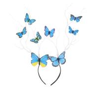 FOMIYES Fascia per Capelli Corna di Cervo e Farfalle per Halloween Cosplay e Feste Realizzata in Materiale Sicuro e Resistente Si Abbina Facilmente Agli Outfit un Accessorio Decorativo