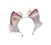 FOMIYES Fascia per Capelli in Peluche Orecchie di Animale Confortevole e Adorabile per Feste Cosplay Foto e Usi Quotidiani