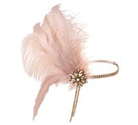 FOMIYES Fascia per Chioma Flapper Anni ’20 Piume e Nappe Cerchietto Elegante Vintage per Donna Accessorio per Feste Matrimoni e Serate a Tema Charleston