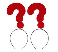 FOMIYES Fascia per Chioma Punto Interrogativo 2 Pezzi Cerchietti Divertenti per Adulti e Accessori per Feste e Cosplay Copricapo Creativo Resistente e Colorato