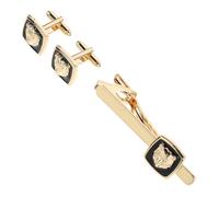 FOMIYES Fermacravatta da Uomo Gemelli Tema Animale Set di Accessori Classici per Abiti Eleganti Clip per Cravatta Durevoli e Fermaglio per Camicia per Eventi Aziendali o Cerimonie