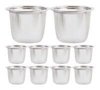 FOMIYES Filtri per Tè in Acciaio Inox 10 Pezzi Colini da Tè a Maglia Fine Altezza 5 CM Adatti per Infusione di Tisane in Cucina