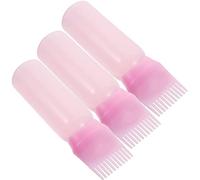 FOMIYES Flaconi Applicatori Per Pettine Radici 3 Pezzi Bottiglie Per Tintura Chioma Flacone Olio Per Cuoio Capelluto Facile Da Spremere Per Trattamento Chioma Salone Parrucchiere