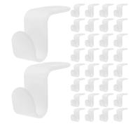 FOMIYES Ganci di Collegamento per Gruccia 60 Pezzi in Plastica Bianca Salvaspazio per Armadio, Accessori Appendiabiti Alta Capacità di Carico per Organizzazione Guarda-roba