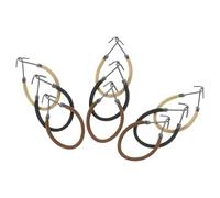 FOMIYES Ganci Elastici per Acconciature Sicure per Chioma Donna 9 Pezzi con Doppio Gancio Design in Metallo e Corda Elastica Morbida come Chignon e Trecce