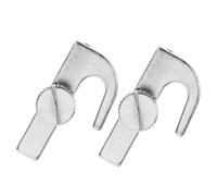 FOMIYES Ganci in Acciaio Inox Regolabili 2 Pezzi per Appendere Quadri e Pantaloni a Parete, Soluzione Multiuso per Ufficio, Casa e Galleria, Facile Installazione Compatta