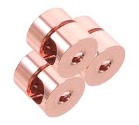 FOMIYES Ganci per Lampade a Sospensione in Alluminio 3 Pezzi Clip per Gestione Cavi, Supporti per Cavi da Soffitto, per Ambienti Domestici Ordinati, Colore Rosa Oro, Foro 0,7 CM