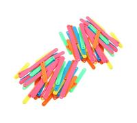 FOMIYES Giocattoli di Geometria 100 Pezzi Bastoncini per Costruzione Forme Matematiche in Plastica per Laboratori Educativi e Casa