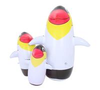 FOMIYES Giocattoli Gonfiabili in PVC a Forma di Pinguino, Decorazioni Estive per Bambini, Gioco Interattivo Rimbalzante, Set da 3 Pezzi per Feste all’Aperto e Giardino (33+40+62,5 Cm