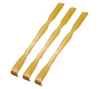 FOMIYES Grattaschiena in Legno Di Bambù 3 Pezzi, Massaggiatore Per Prurito Alla Schiena Manico Lungo e Foro Per Appendere, Strumento Comodo Per Massaggio Corporeo e Sollievo Dal Prurito