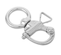 FOMIYES Grillo Girevole in Acciaio Inox 65Mm per Barche a Vela Moschettone Sgancio Rapido Resistente alla Corrosione per Sartiame e Ormeggio Accessorio Marino per Yacht e Attrezzatura