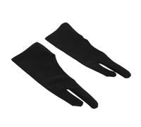 FOMIYES Guanti da Artista a Due Dita Elastici Taglia Piccola, Set da 3 per Disegno e Pittura su Tavoletta Grafica, Resistenti alle Macchie e all’attrito, Adatti per Mancini e Destrorsi