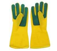 FOMIYES Guanti in Lattice per Lavare i Piatti Paglietta Integrata Impermeabili e Resistenti All’Olio Taglia M per Pulizia Cucina Lavaggio Auto e Lavori Domestici