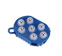 FOMIYES Guanto Massaggiante Corpo Con Palline Metalliche Rotanti Strumento Esfoliante Multifunzione Per Bagno e Massaggi Strumento Manuale Per Alleviare Dolori Muscolari e Stimolare
