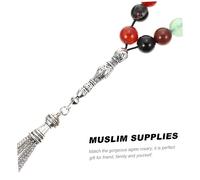 FOMIYES Islamico in Naturale Tasbih Preghiera per Musulmani e Decorazione per Matrimoni e Festival Islamici