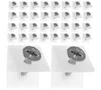 FOMIYES Kit 50 Pezzi Cunei di Supporto per Cassetti in Plastica Abs, Staffe Inferiori per Riparazione Mobili, Accessori per Stabilizzare Fondi Cadenti, Adatti per Montaggio Cassetti