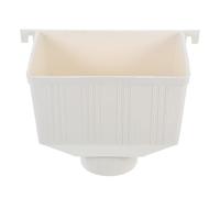 FOMIYES Kit Deviatore Pioggia in Pvc 75x50 Mm Connettore per Grondaia Quadrata per Raccolta Acqua Piovana Esterna, Accessorio per Grondaie di Ville e Case, Filtro Paraspruzzi Resistente