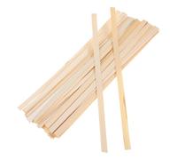 FOMIYES Kit Fai da Te Strisce Bambù Naturali per Ventagli 50 Pezzi, Bastoncini Artigianali in Bamboo 1x30 Cm per Progetti Creativi e Tessitura Manuale