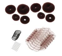 FOMIYES Kit Per La Creazione Di Chignon A Ciambella Per Acconciature Raccolte Da Donna Retine Per Chignon Per Ballerine Da Donna Strumenti