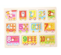 FOMIYES lavagna puzzle riutilizzabile bordo di puzzle di numero di legno tavole di puzzle numerici in legno bordo di puzzle di legno bordo di puzzle educativi oggetto educativo numero
