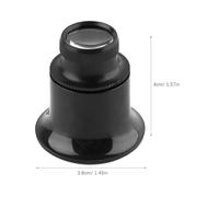 FOMIYES Lente d'Ingrandimento Professionale per Gioiellieri 20X Portatile Monoculare Set da 2 Pezzi Impugnatura Ergonomica per Riparazione Orologi e Dettagli Minuti per Uso in