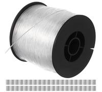 FOMIYES Lenza da Pesca in Nylon Trasparente 080Mm 200M con Manicotti in Alluminio Filo Invisibile Resistente per Pesca in Acqua Dolci e Salate Filo da Appendere Decorazioni e