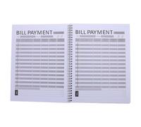 FOMIYES Libro Contabile Copertina Rigida per Registro delle Spese Mensili e Taccuino per Spese e Entrate Pianificatore di Gestione delle Bollette Lista di Controllo per Pagamenti