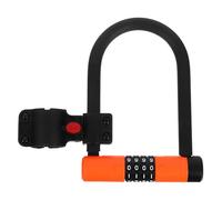 FOMIYES Lucchetto a Combinazione a U per Bici e Scooter Elettrico Lucchetto di Sicurezza Codice a 4 Cifre Resistente in Metallo Portatile e Adatto per Mountain Bike e Moto