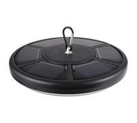 FOMIYES Luce Solare per Bandiera 26 LED in ABS Nero per Giardino | Si Accende di Notte, Robusta e Facile da Usare, Adatta a Patio e Uso Esterno