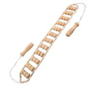 FOMIYES Massaggiatore Manuale in Legno con Rotella Ergonomica per Terapia Muscolare Profonda Strumento per Manipolazione Schiena e Gambe Sollievo da Tensione e Affaticamento Uso Domestico