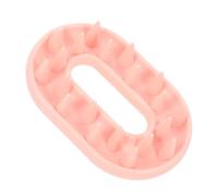 FOMIYES Massaggiatore per Chioma in Silicone Rosa Spazzola per Massaggio Cuoio Capelluto Piccola Spazzola Shampoo che Non Fa Male e Favorisce la Circolazione