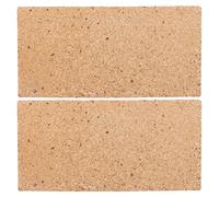 FOMIYES Mattoni Refrattari a Legna 2 Pezzi in Argilla 230x114x20 Mm per Caminetti, Riscaldatori e Forni Barbecue Isolamento Termico e Resistenza alle Crepe