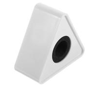 FOMIYES Microfono Portatile Forma Triangolare Stampaggio in Abs Logo Della Stazione Bandiera Bianca Logo Adatto Per Interviste Professionali Design Semplice e Pratico