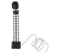 FOMIYES Modello di Semaforo Ferroviario in Metallo e ABS Mini Luce da Paesaggio Verde-Giallo-Rosso per Decorazione di Mini Case e Tavolo di Sabbia Accessorio per Modellismo Ferroviario